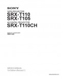 Сервисная инструкция SONY SRX-T105, T110, 1st-edition, REV.1