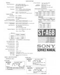 Сервисная инструкция Sony ST-A6B