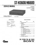 Сервисная инструкция Sony ST-H3600, ST-H6600 (для FH-E737CD/E838CD/E939CD)