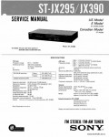 Сервисная инструкция SONY ST-JX295, JX390
