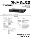 Сервисная инструкция Sony ST-JX421, ST-JX521