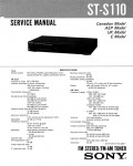 Сервисная инструкция Sony ST-S110