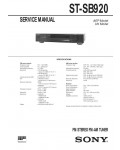 Сервисная инструкция Sony ST-SB920