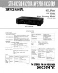 Сервисная инструкция Sony STR-AV220, STR-AV220A, STR-320R, STR-AV320RA