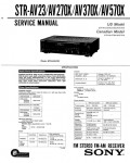 Сервисная инструкция Sony STR-AV23, STR-AV270X, STR-AV370X, STR-AV570X