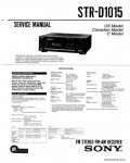 Сервисная инструкция SONY STR-D1015