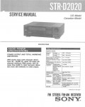 Сервисная инструкция Sony STR-D2020