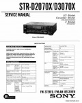 Сервисная инструкция SONY STR-D2070X