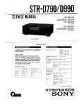 Сервисная инструкция Sony STR-D790, STR-D990