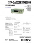 Сервисная инструкция SONY STR-DA2000ES, DB2000 VER.1.4