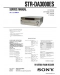 Сервисная инструкция SONY STR-DA3000ES V1.2