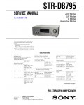 Сервисная инструкция Sony STR-DB795
