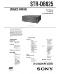 Сервисная инструкция Sony STR-DB925