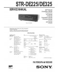 Сервисная инструкция Sony STR-DE225, STR-DE325