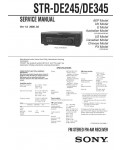 Сервисная инструкция Sony STR-DE245, STR-DE345