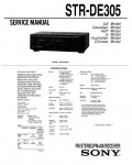Сервисная инструкция Sony STR-DE305