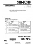 Сервисная инструкция Sony STR-DE310
