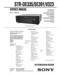 Сервисная инструкция Sony STR-DE335, STR-SE391, STR-V323