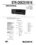 Сервисная инструкция Sony STR-DE625, STR-V616