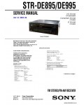 Сервисная инструкция SONY STR-DE895, DE995