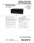 Сервисная инструкция Sony STR-DG720