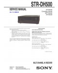Сервисная инструкция Sony STR-DH500