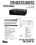 Сервисная инструкция Sony STR-GX57ES, STR-GX67ES