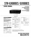Сервисная инструкция Sony STR-GX800ES, STR-GX900ES