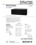 Сервисная инструкция Sony STR-K7200