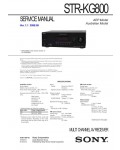 Сервисная инструкция Sony STR-KG800