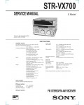 Сервисная инструкция Sony STR-VX700 (MHC-VX700AV)