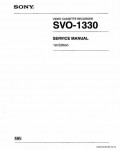 Сервисная инструкция SONY SVO-1330, 1st-edition