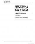 Сервисная инструкция SONY SX-1070A