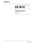 Сервисная инструкция SONY SX-M10