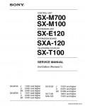 Сервисная инструкция SONY SX-M100, M700, 2ND, ED, REV.1