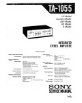Сервисная инструкция Sony TA-1055