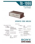 Сервисная инструкция Sony TA-1066