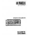 Сервисная инструкция Sony TA-1140