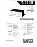 Сервисная инструкция Sony TA-3200F