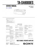 Сервисная инструкция Sony TA-DA9000ES