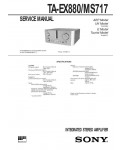 Сервисная инструкция Sony TA-EX880, TA-MS717