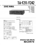Сервисная инструкция Sony TA-F211, TA-F242