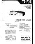 Сервисная инструкция Sony TA-F35