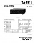 Сервисная инструкция Sony TA-F511