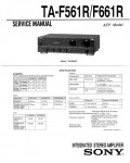 Сервисная инструкция Sony TA-F561R, TA-F661R