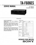 Сервисная инструкция Sony TA-F606ES
