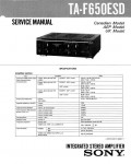 Сервисная инструкция Sony TA-F650ESD