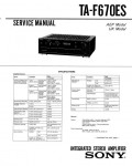 Сервисная инструкция Sony TA-F670ES