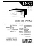Сервисная инструкция Sony TA-F70
