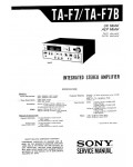 Сервисная инструкция Sony TA-F7B